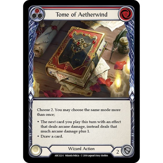 Image for Tome of Aetherwind (ARC122) (ARC) - Flesh and Blood TCG