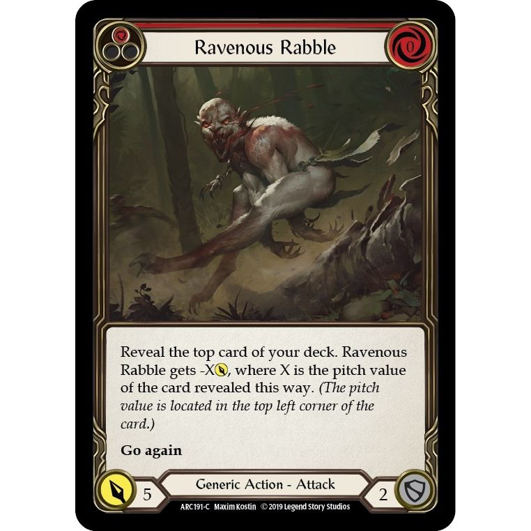 Image for Ravenous Rabble (Red) (ARC191) (ARC) - Flesh and Blood TCG