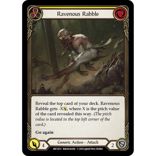 Image for Ravenous Rabble (Yellow) (ARC192) (ARC) - Flesh and Blood TCG