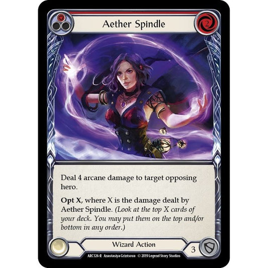 Image for Aether Spindle (Red) (ARC126) (ARC) - Flesh and Blood TCG