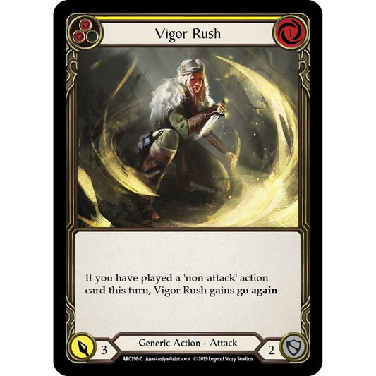 Image for Vigor Rush (Yellow) (ARC198) (ARC) - Flesh and Blood TCG