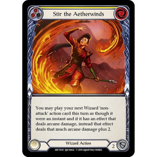 Image for Stir the Aetherwinds (Yellow) (ARC130) (ARC) - Flesh and Blood TCG
