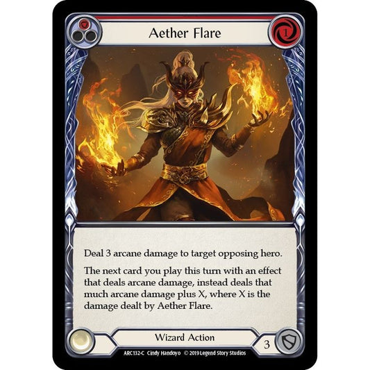 Image for Aether Flare (Red) (ARC132) (ARC) - Flesh and Blood TCG