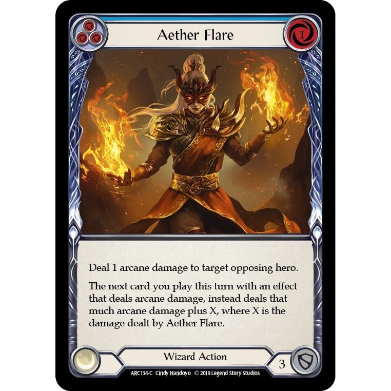 Image for Aether Flare (Blue) (ARC134) (ARC) - Flesh and Blood TCG