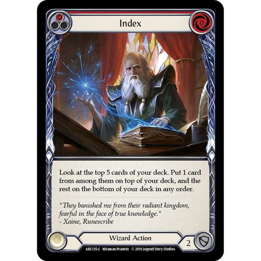 Image for Index (Red) (ARC135) (ARC) - Flesh and Blood TCG