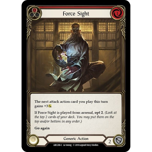 Image for Force Sight (Red) (ARC206) (ARC) - Flesh and Blood TCG
