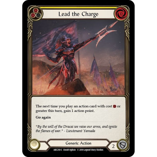 Image for Lead the Charge (Yellow) (ARC210) (ARC) - Flesh and Blood TCG