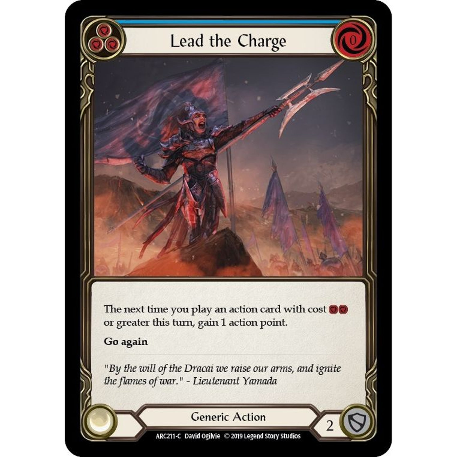 Image for Lead the Charge (Blue) (ARC211) (ARC) - Flesh and Blood TCG