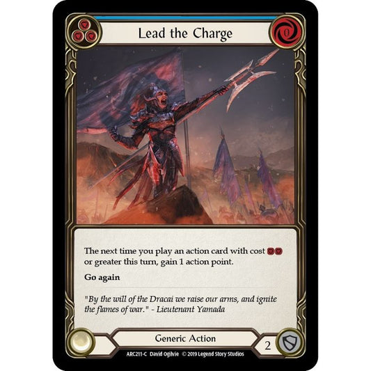 Image for Lead the Charge (Blue) (ARC211) (ARC) - Flesh and Blood TCG