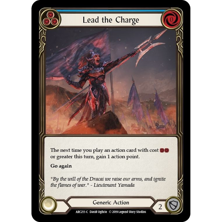 Image for Lead the Charge (Blue) (ARC211) (ARC) - Flesh and Blood TCG
