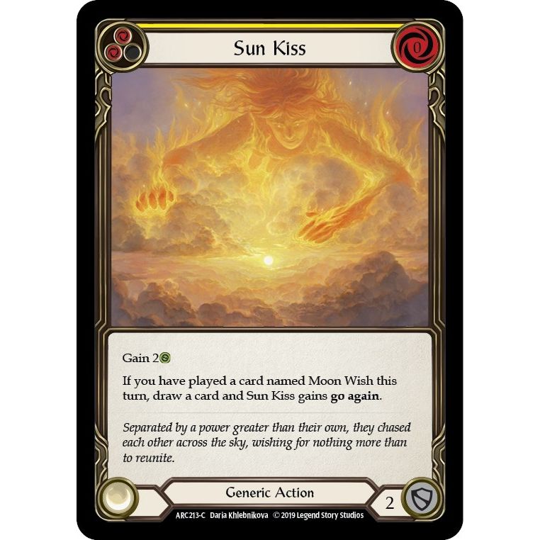 Image for Sun Kiss (Yellow) (ARC213) (ARC) - Flesh and Blood TCG