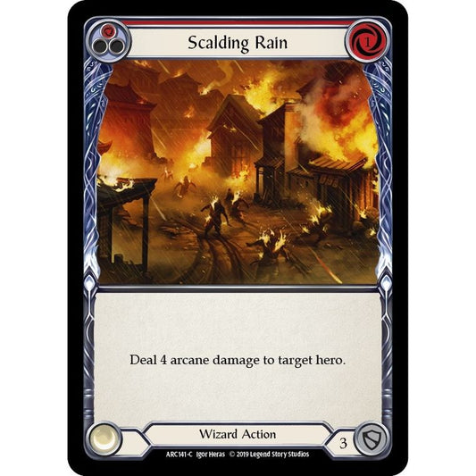 Image for Scalding Rain (Red) (ARC141) (ARC) - Flesh and Blood TCG