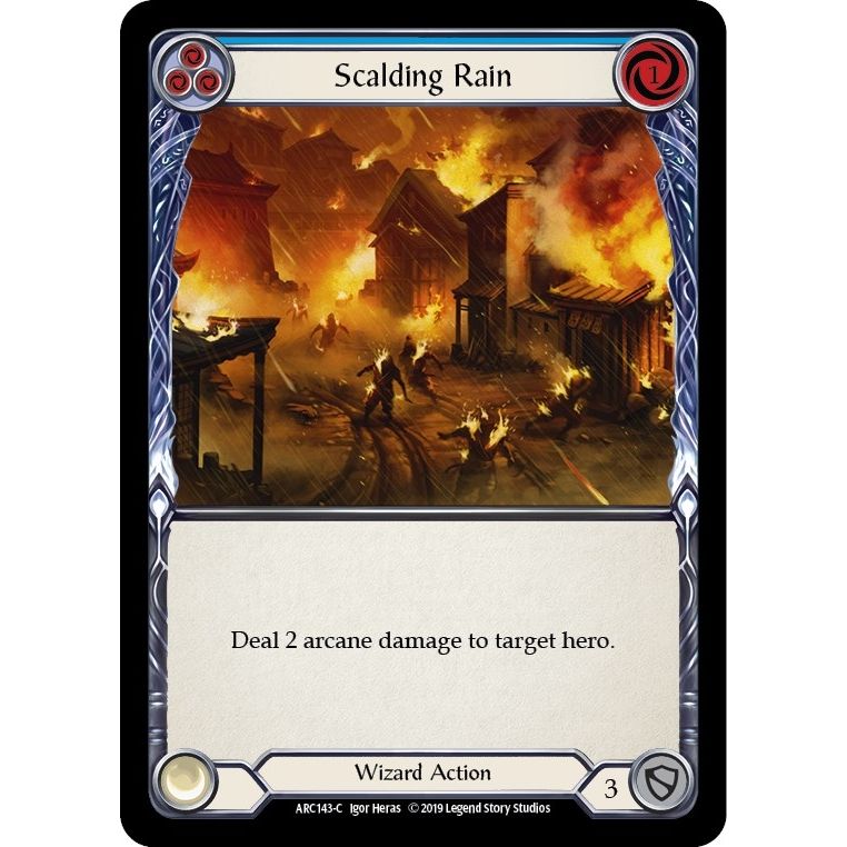 Image for Scalding Rain (Blue) (ARC143) (ARC) - Flesh and Blood TCG