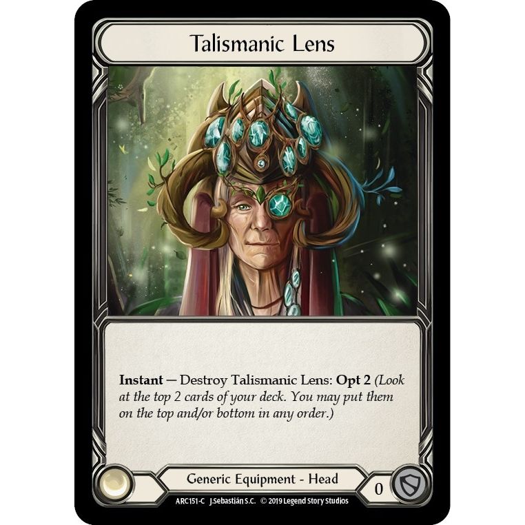 Image for Talismanic Lens (ARC151) (ARC) - Flesh and Blood TCG