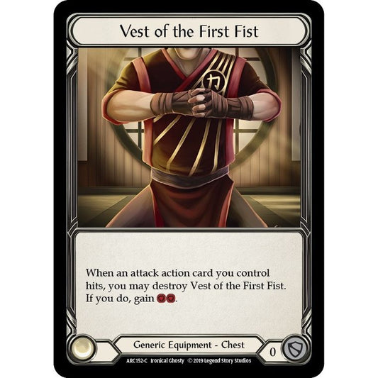 Image for Vest of the First Fist (ARC152) (ARC) - Flesh and Blood TCG