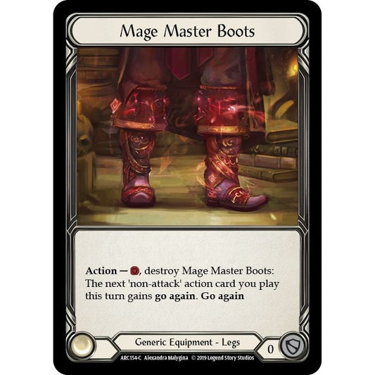 Image for Mage Master Boots (ARC154) (ARC) - Flesh and Blood TCG