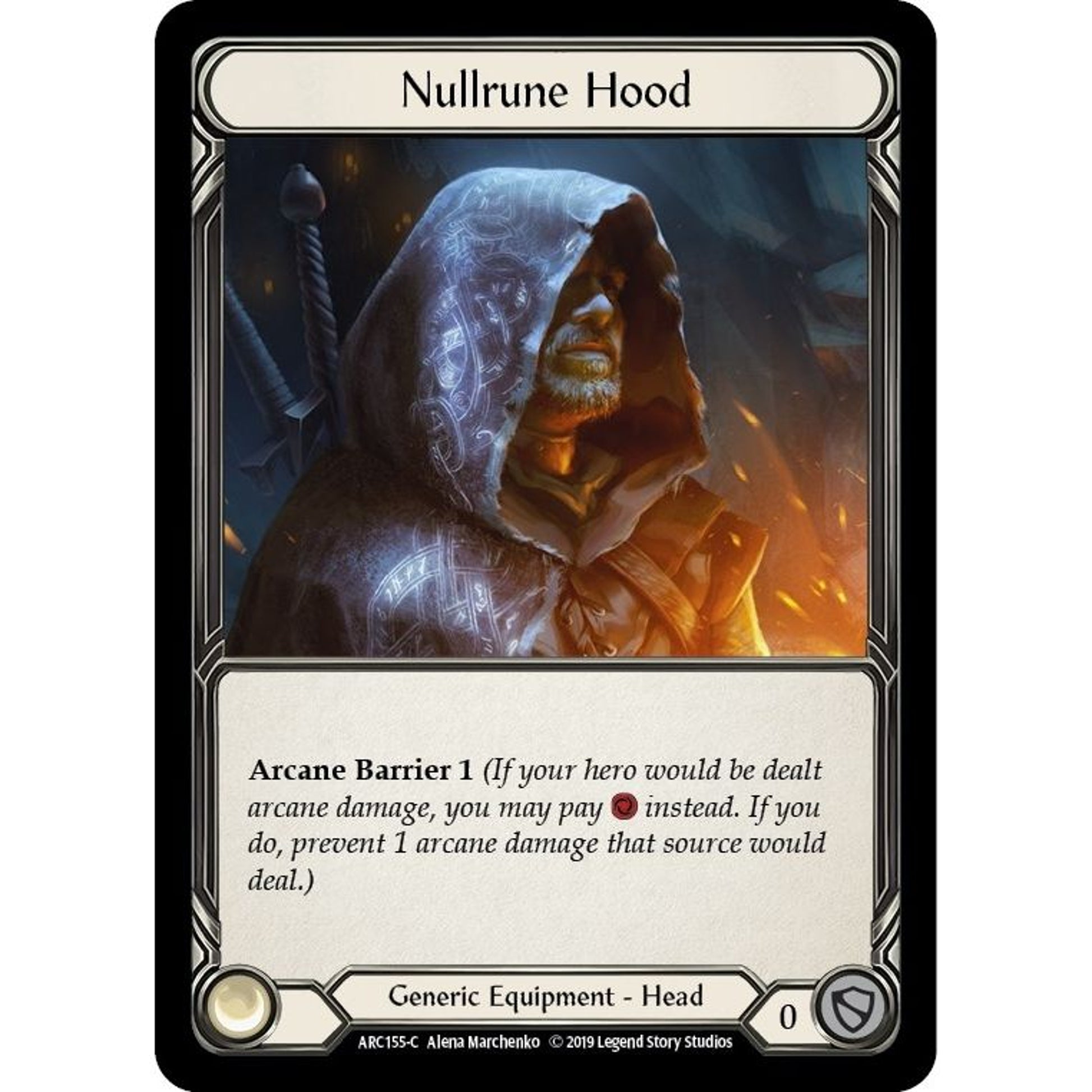 Image for Nullrune Hood (ARC155) (ARC) - Flesh and Blood TCG