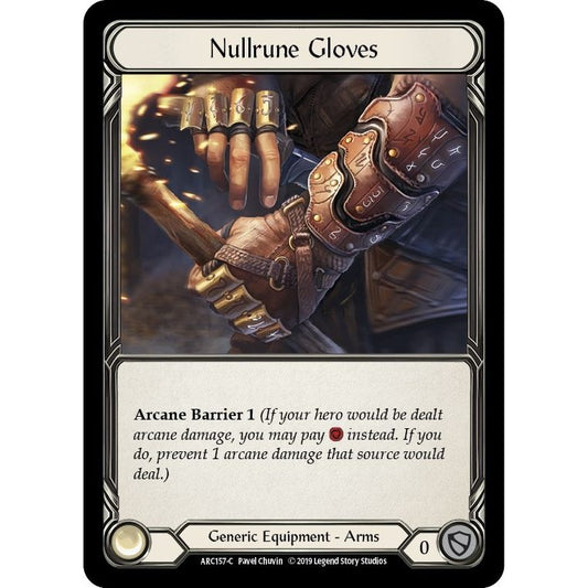 Image for Nullrune Gloves (ARC157) (ARC) - Flesh and Blood TCG