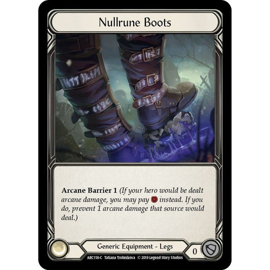 Image for Nullrune Boots (ARC158) (ARC) - Flesh and Blood TCG