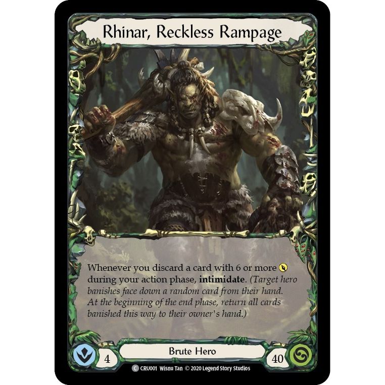 Image for Rhinar, Reckless Rampage (CRU001) (CRU) - Flesh and Blood TCG