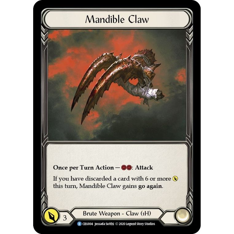 Image for Mandible Claw (CRU004) (CRU) - Flesh and Blood TCG