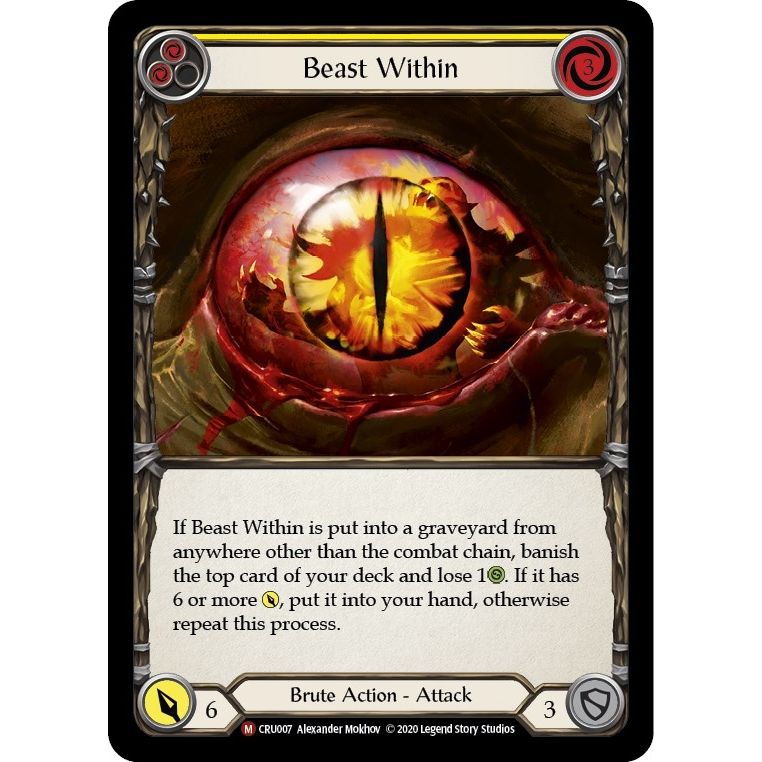 Image for Beast Within (CRU007) (CRU) - Flesh and Blood TCG
