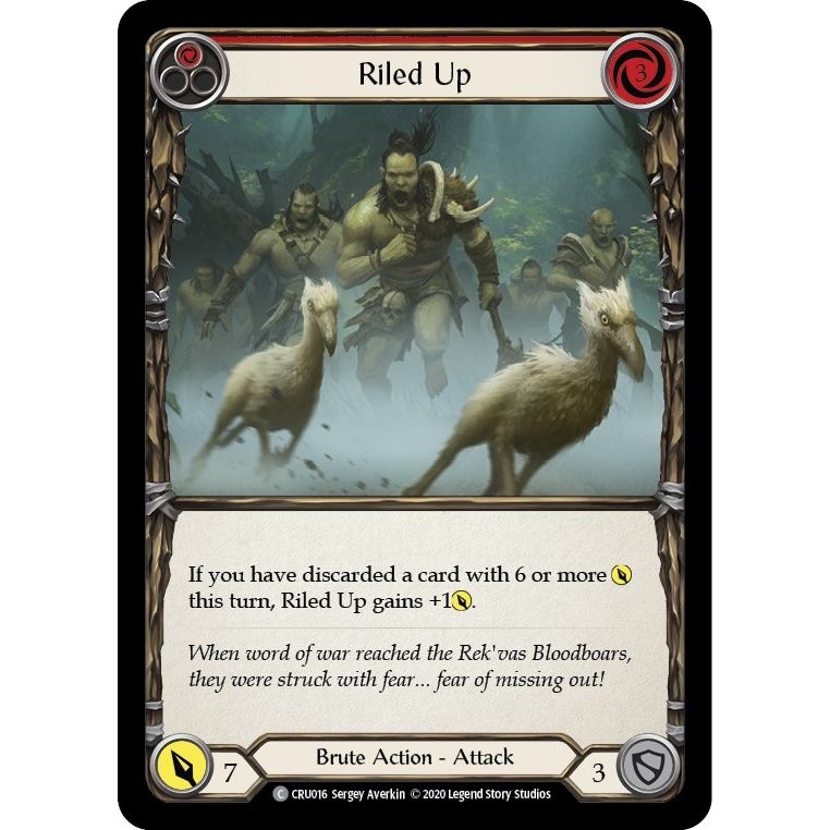 Image for Riled Up (Red) (CRU016) (CRU) - Flesh and Blood TCG