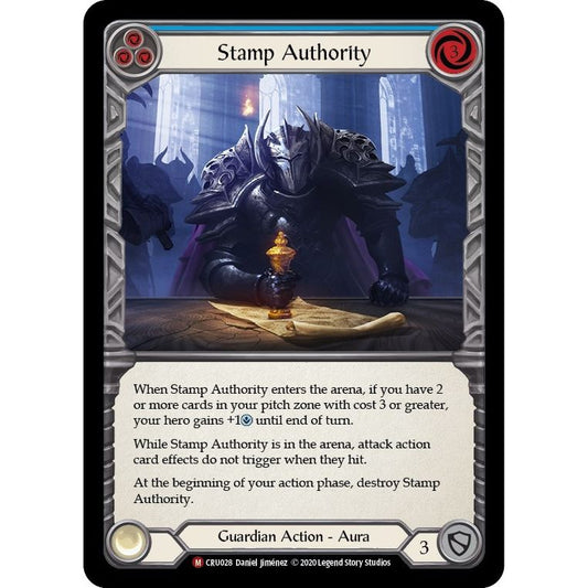 Image for Stamp Authority (CRU028) (CRU) - Flesh and Blood TCG