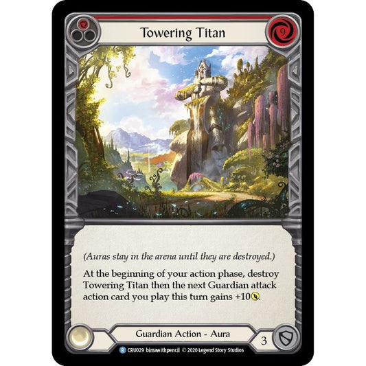 Image for Towering Titan (Red) (CRU029) (CRU) - Flesh and Blood TCG