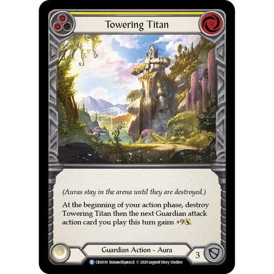 Image for Towering Titan (Yellow) (CRU030) (CRU) - Flesh and Blood TCG
