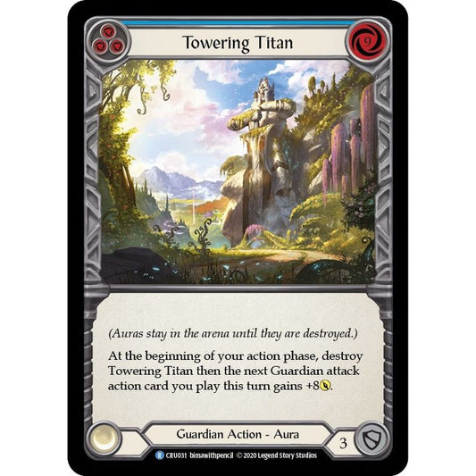 Image for Towering Titan (Blue) (CRU031) (CRU) - Flesh and Blood TCG
