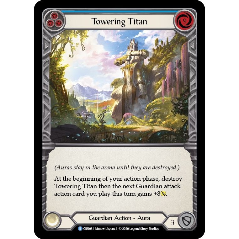 Image for Towering Titan (Blue) (CRU031) (CRU) - Flesh and Blood TCG