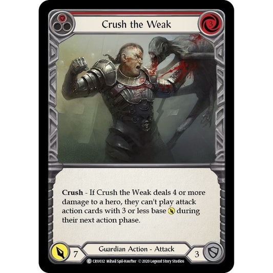 Image for Crush the Weak (Red) (CRU032) (CRU) - Flesh and Blood TCG