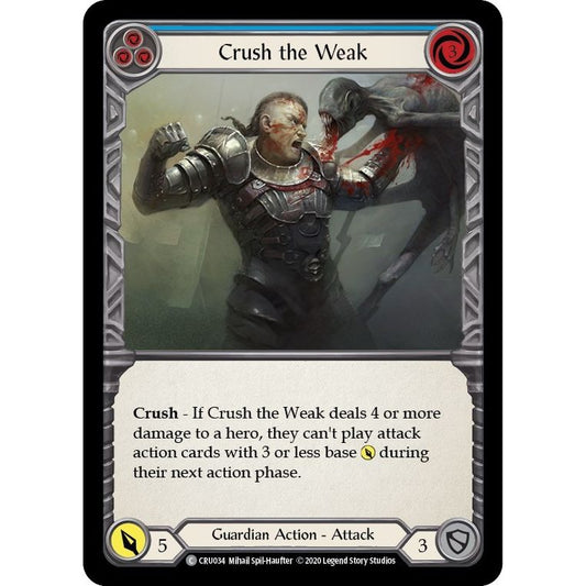 Image for Crush the Weak (Blue) (CRU034) (CRU) - Flesh and Blood TCG