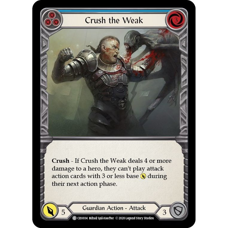 Image for Crush the Weak (Blue) (CRU034) (CRU) - Flesh and Blood TCG