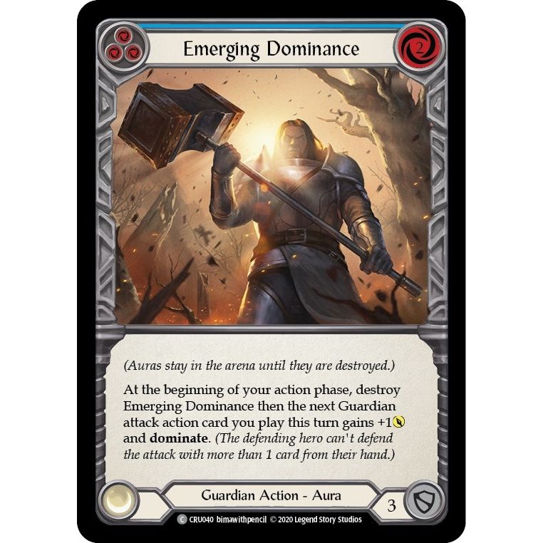 Image for Emerging Dominance (Blue) (CRU040) (CRU) - Flesh and Blood TCG