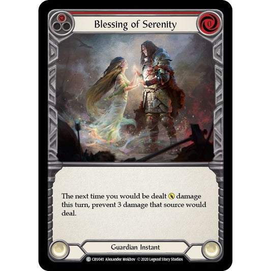 Image for Blessing of Serenity (Red) (CRU041) (CRU) - Flesh and Blood TCG