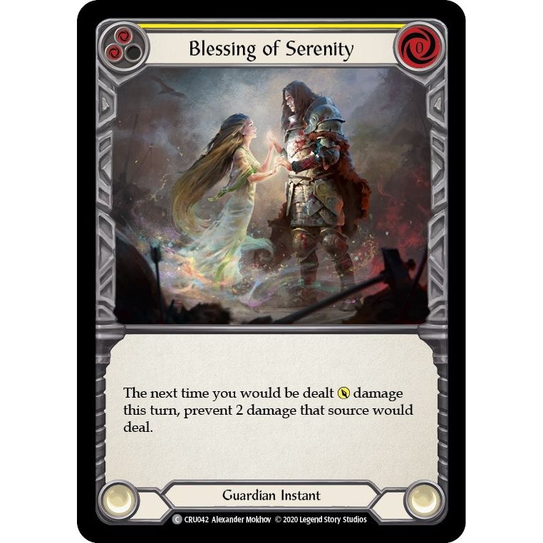 Image for Blessing of Serenity (Yellow) (CRU042) (CRU) - Flesh and Blood TCG