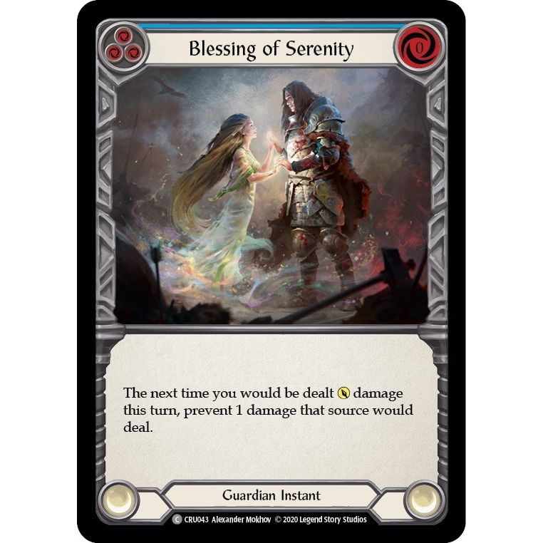 Image for Blessing of Serenity (Blue) (CRU043) (CRU) - Flesh and Blood TCG