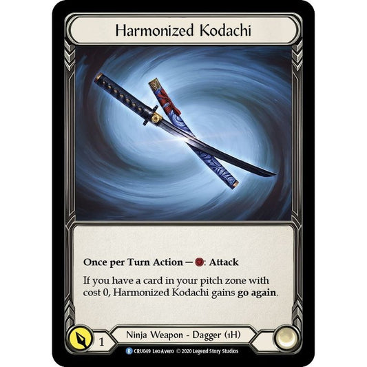 Image for Harmonized Kodachi (Reverse) (CRU049) (CRU) - Flesh and Blood TCG