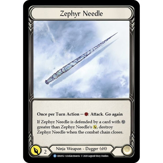 Image for Zephyr Needle (Reverse) (CRU052) (CRU) - Flesh and Blood TCG