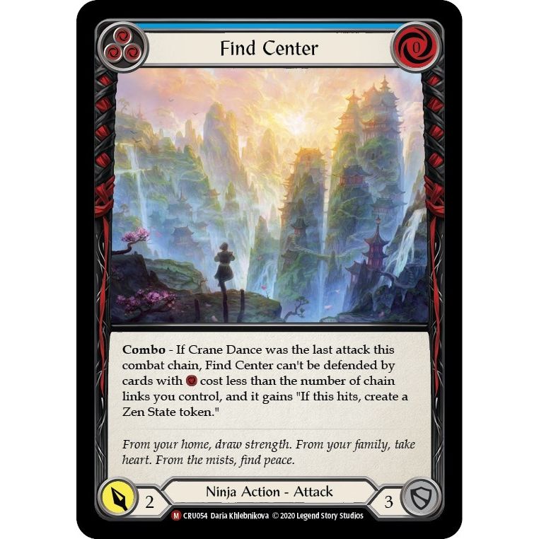 Image for Find Center (CRU054) (CRU) - Flesh and Blood TCG