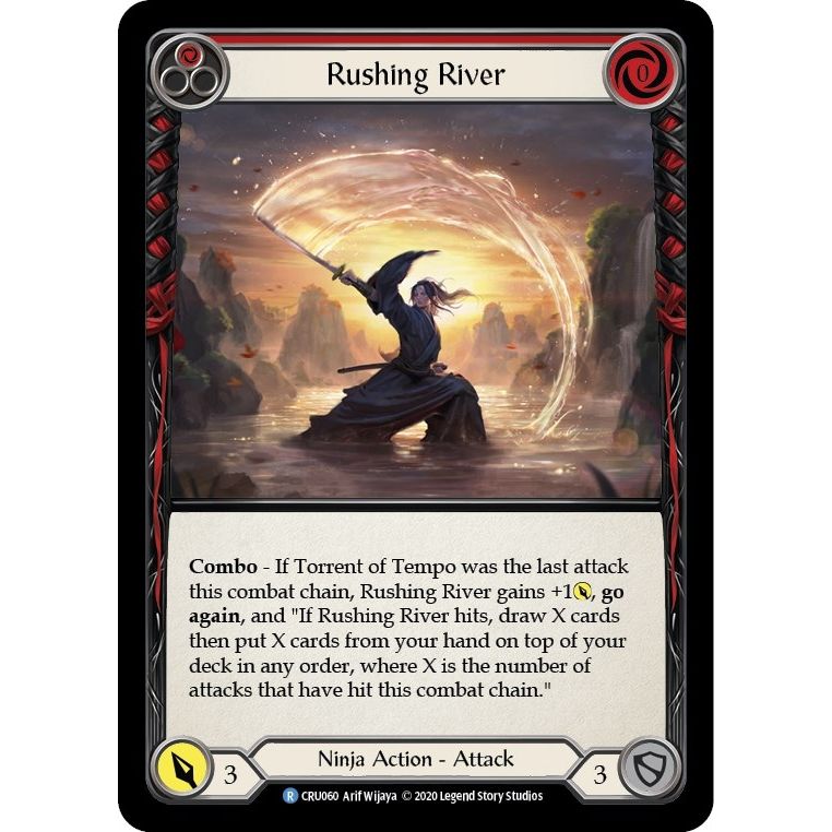 Image for Rushing River (Red) (CRU060) (CRU) - Flesh and Blood TCG