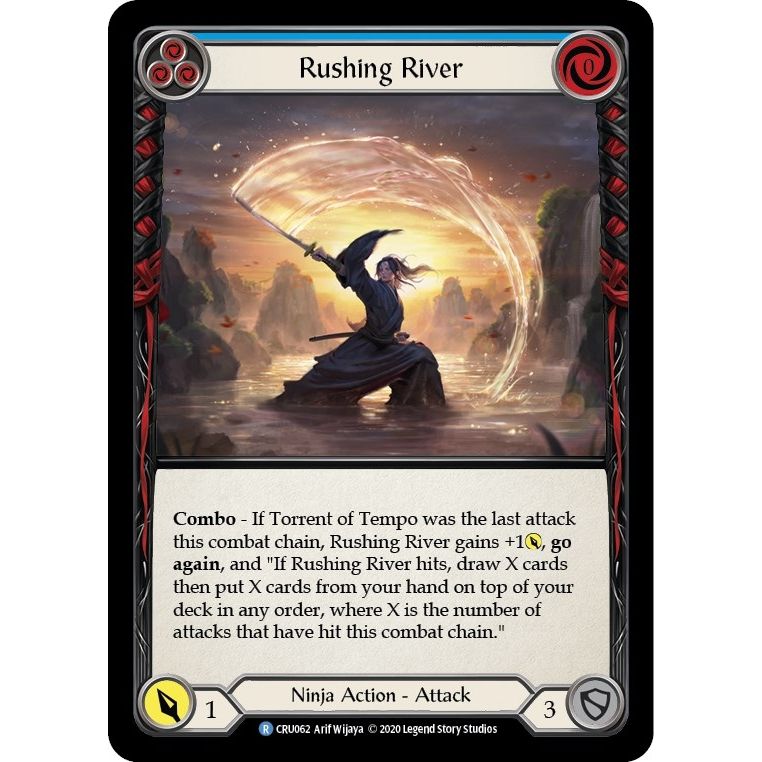 Image for Rushing River (Blue) (CRU062) (CRU) - Flesh and Blood TCG