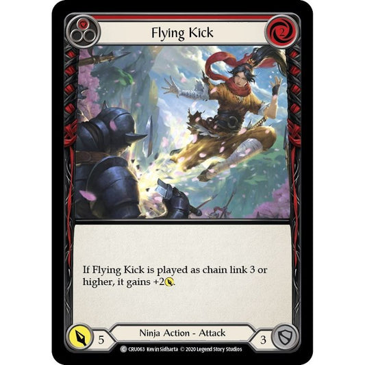 Image for Flying Kick (Red) (CRU063) (CRU) - Flesh and Blood TCG