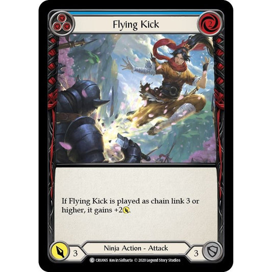 Image for Flying Kick (Blue) (CRU065) (CRU) - Flesh and Blood TCG