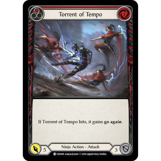 Image for Torrent of Tempo (Red) (CRU069) (CRU) - Flesh and Blood TCG