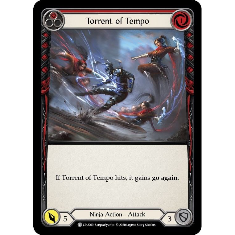 Image for Torrent of Tempo (Red) (CRU069) (CRU) - Flesh and Blood TCG