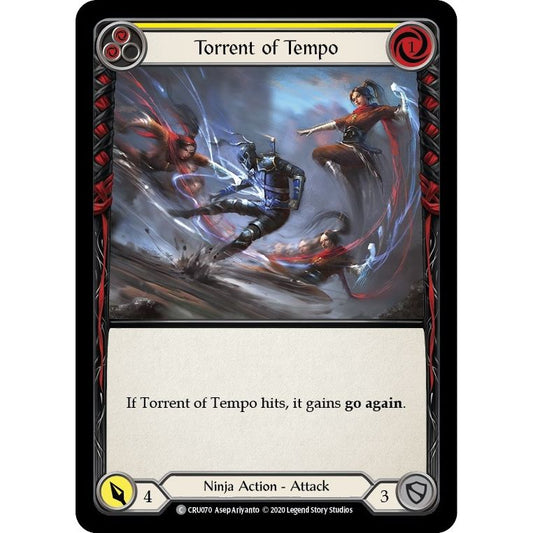 Image for Torrent of Tempo (Yellow) (CRU070) (CRU) - Flesh and Blood TCG