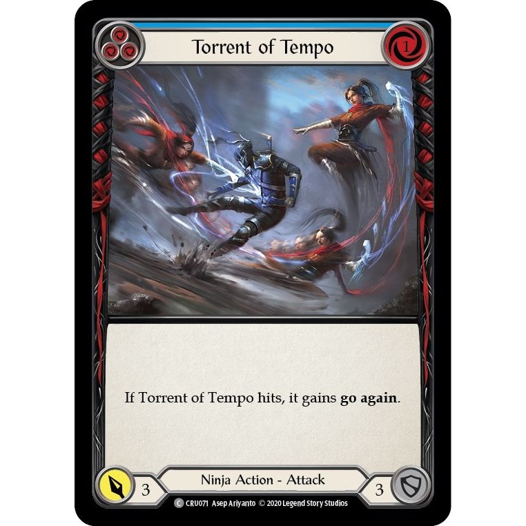 Image for Torrent of Tempo (Blue) (CRU071) (CRU) - Flesh and Blood TCG